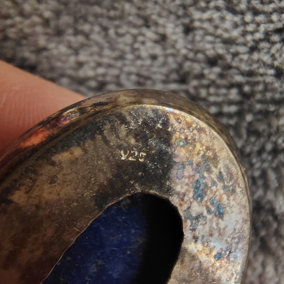 Elegant Oval Lapis Lazuli Stone Pendant - Picture 5 of 5